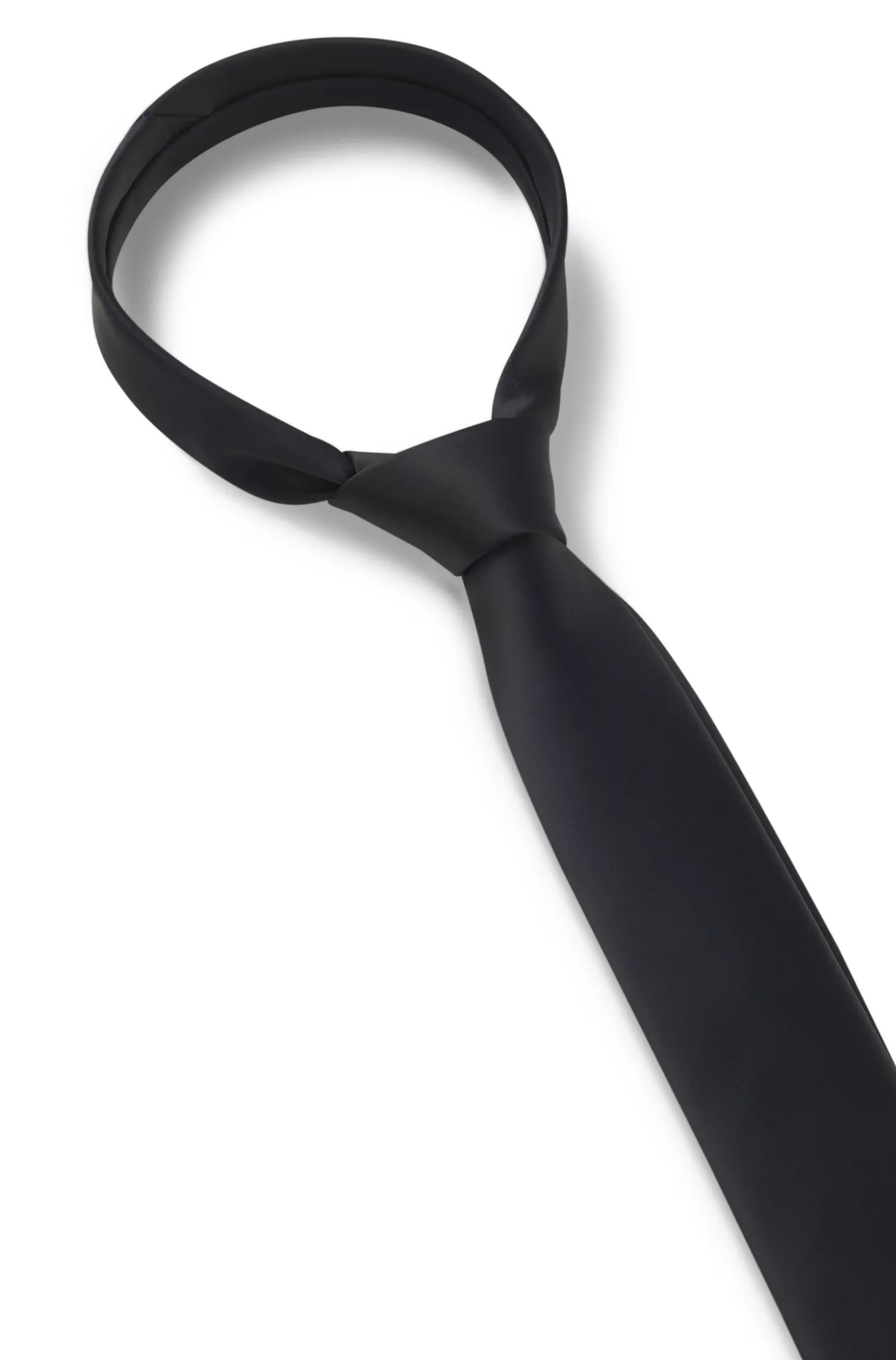 Silk-blend tie with a plain weave