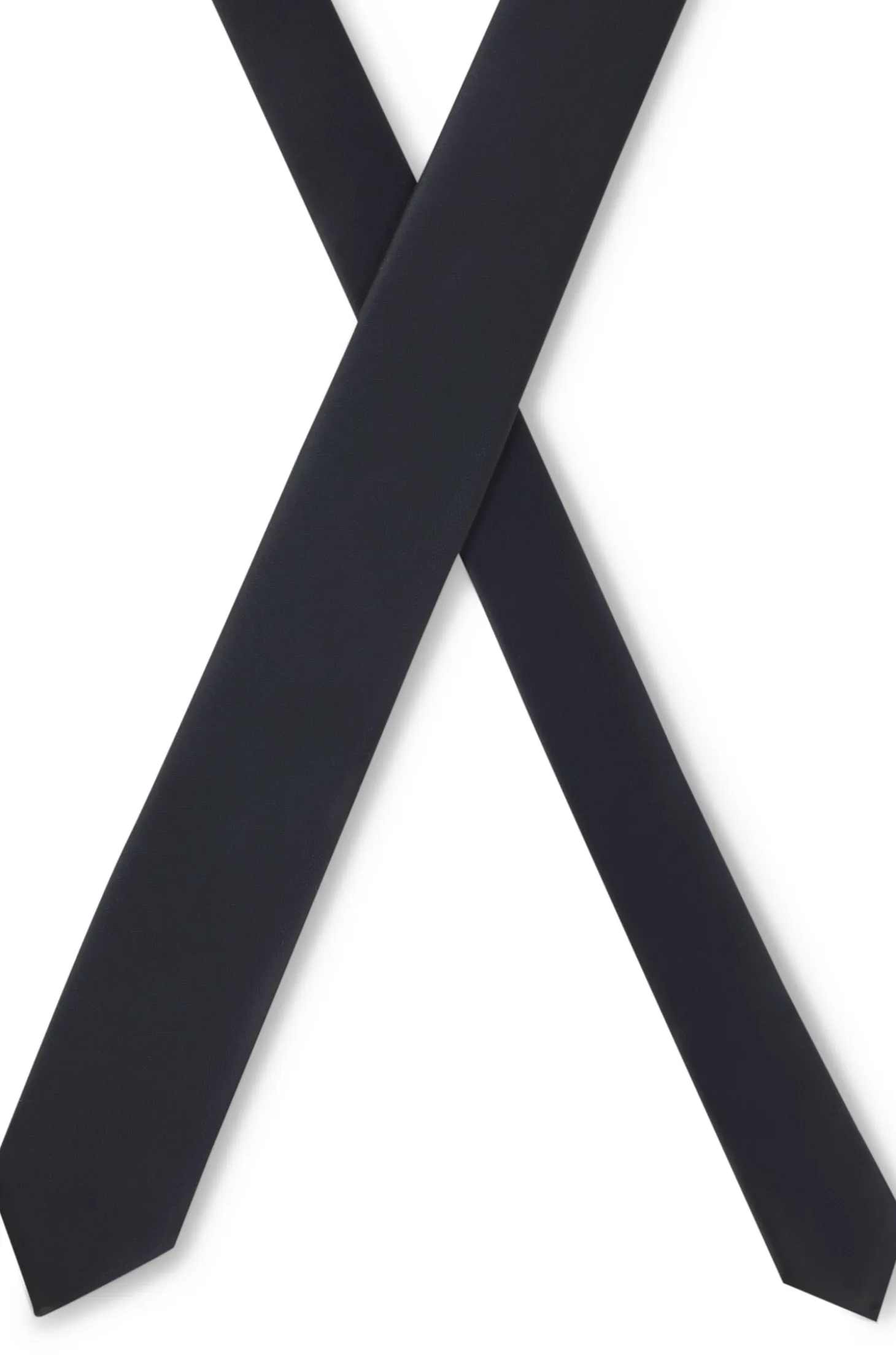 Silk-blend tie with a plain weave