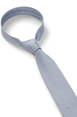 Silk-blend tie with jacquard pattern