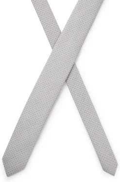 Silk-blend tie with jacquard pattern