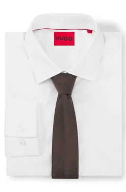 Silk-blend tie with jacquard weave