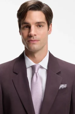 Silk-blend tie with jacquard-woven pattern