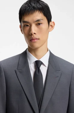 Silk-blend tie with jacquard weave
