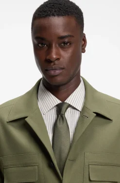 Silk-blend tie with jacquard weave