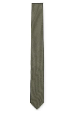 Silk-blend tie with jacquard weave