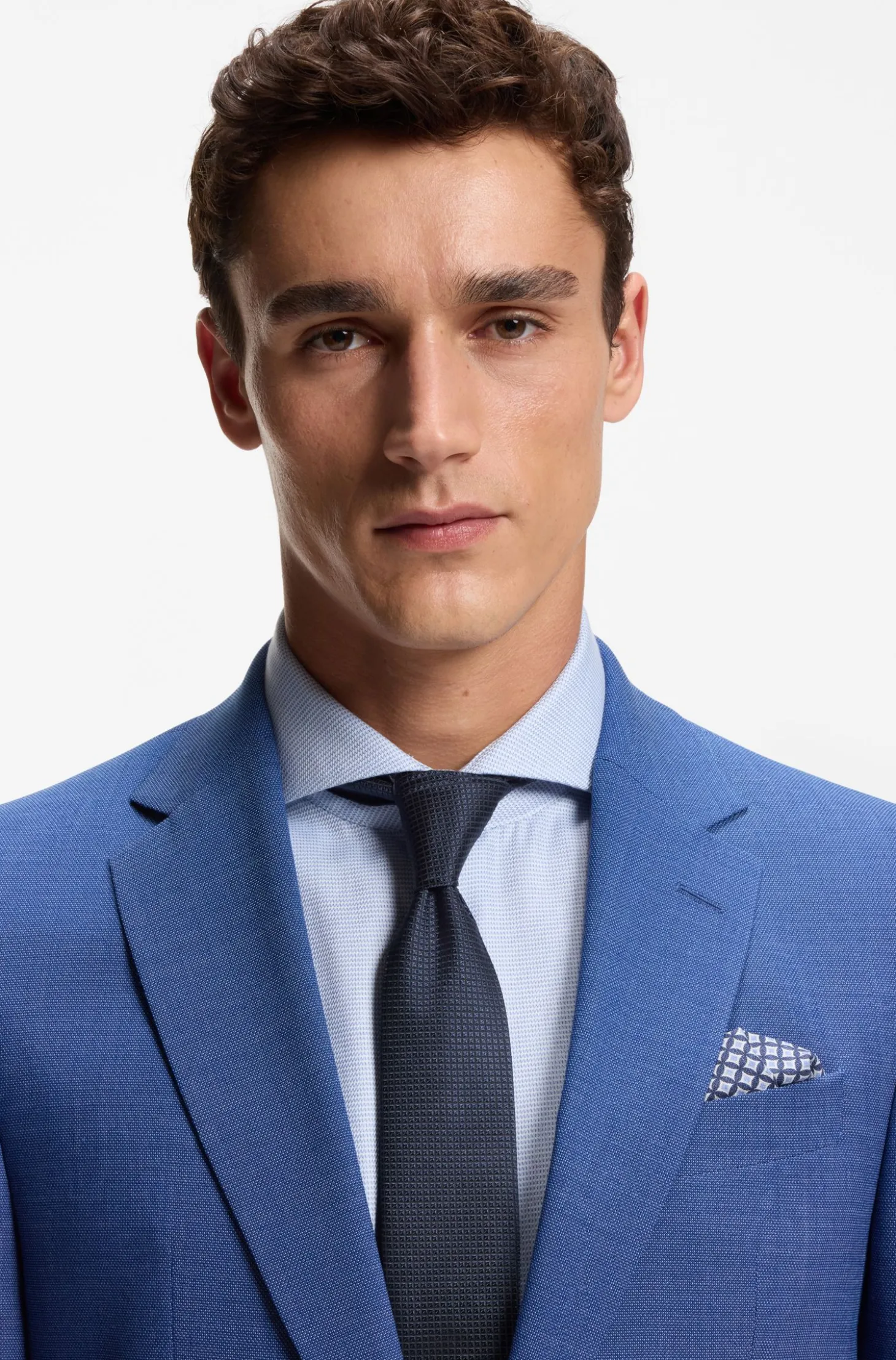 Silk-blend tie with micro pattern