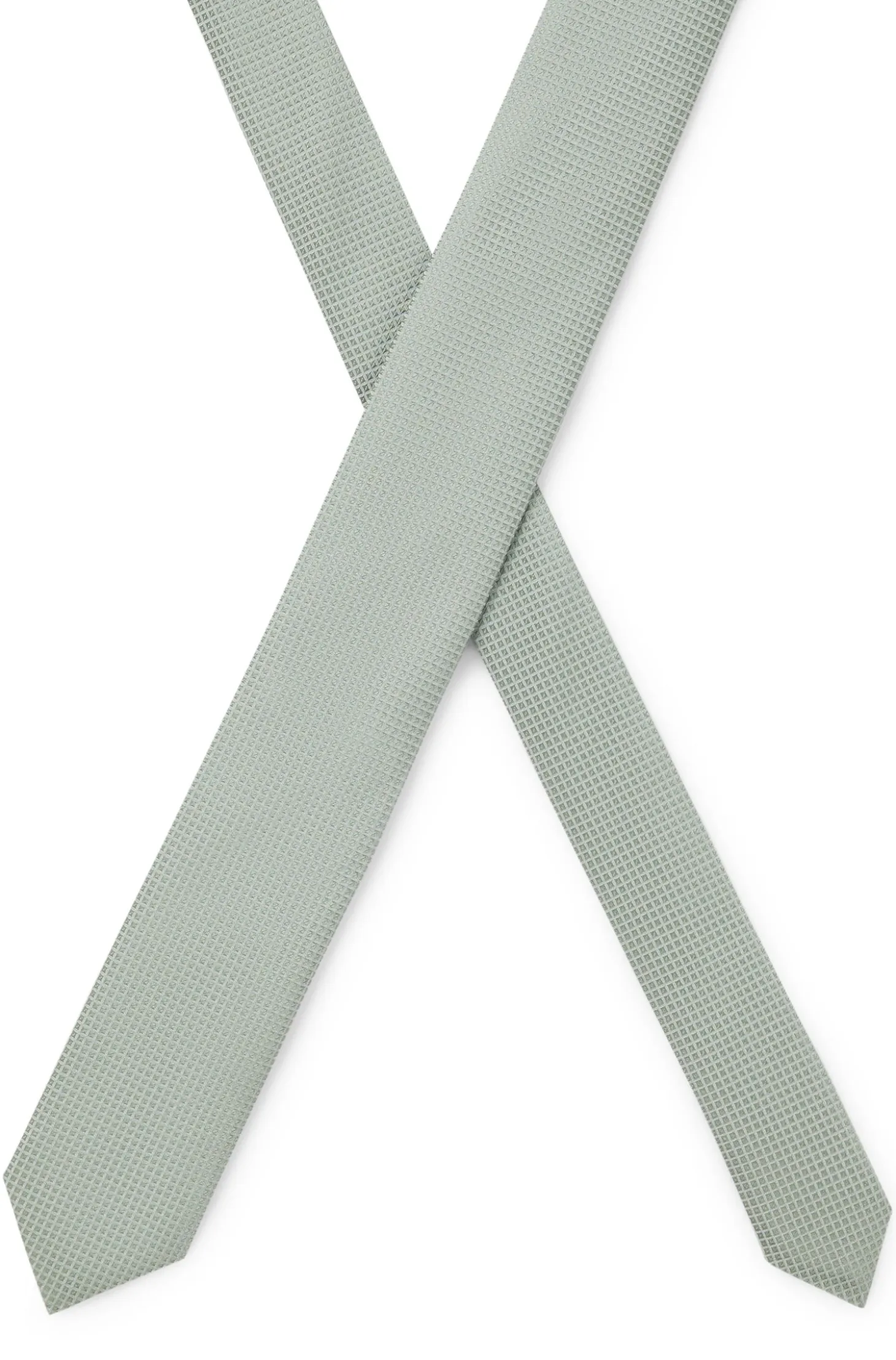 Silk-blend tie with micro pattern