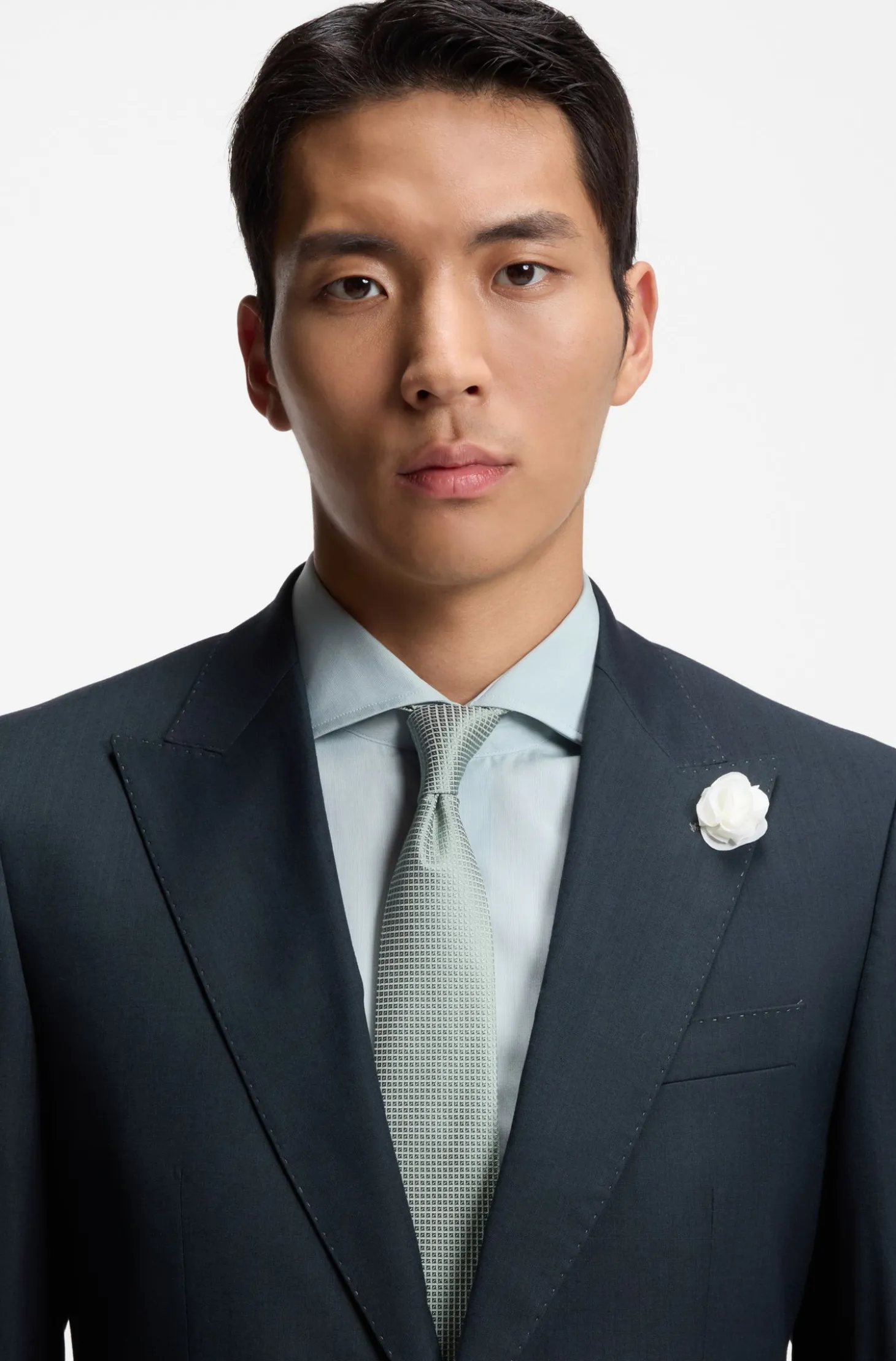 Silk-blend tie with micro pattern