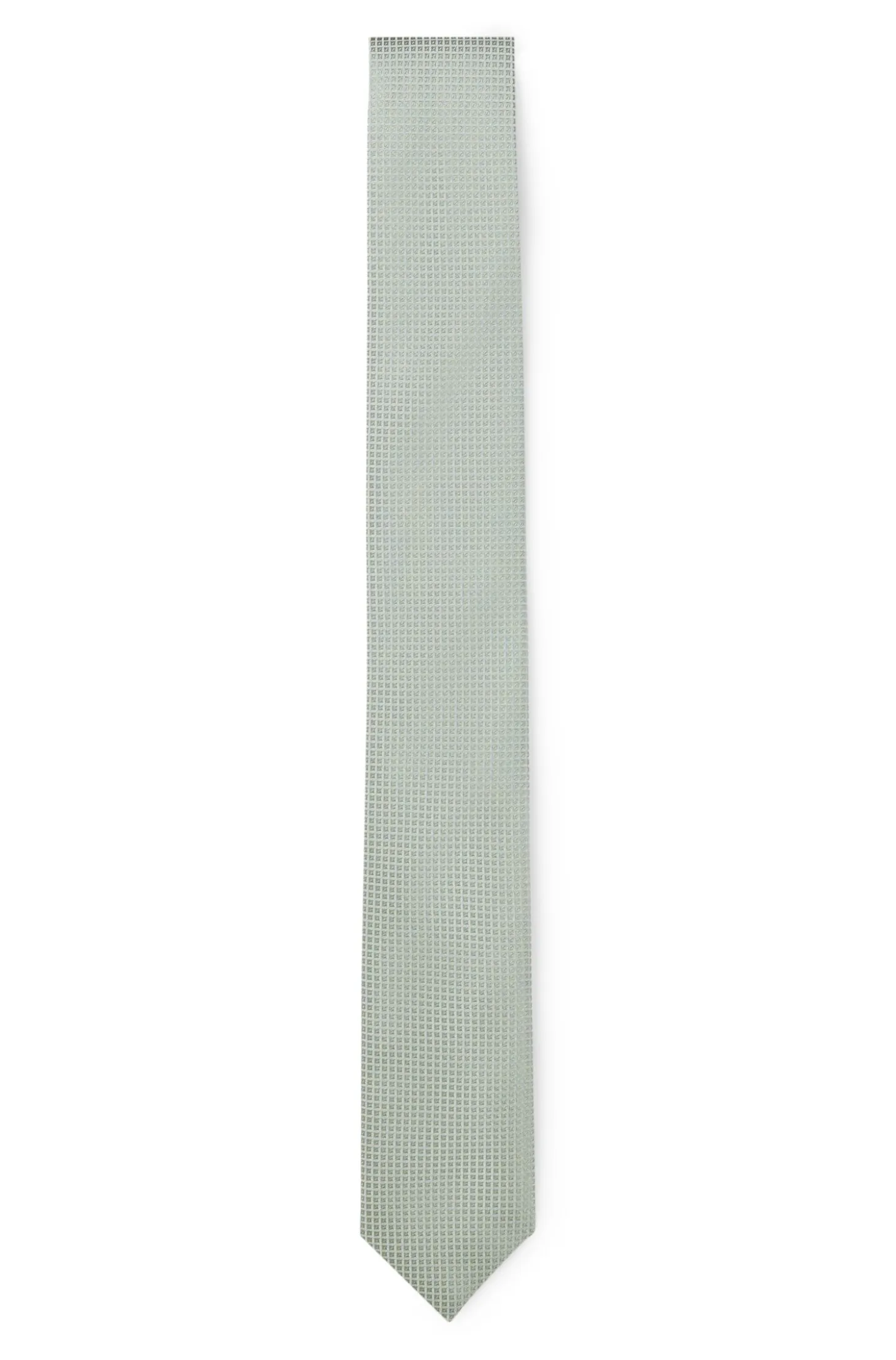Silk-blend tie with micro pattern