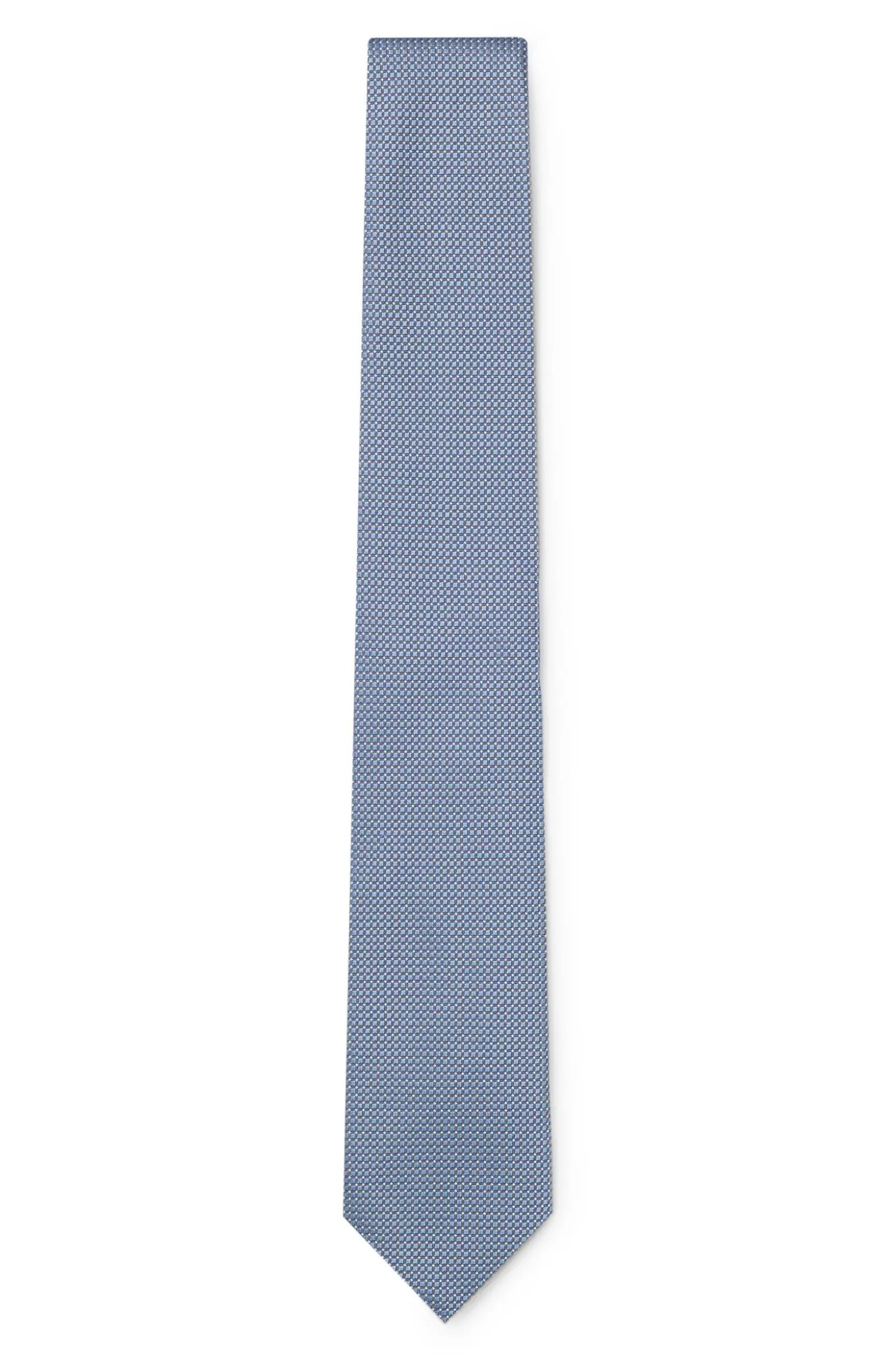 Silk-blend tie with micro pattern