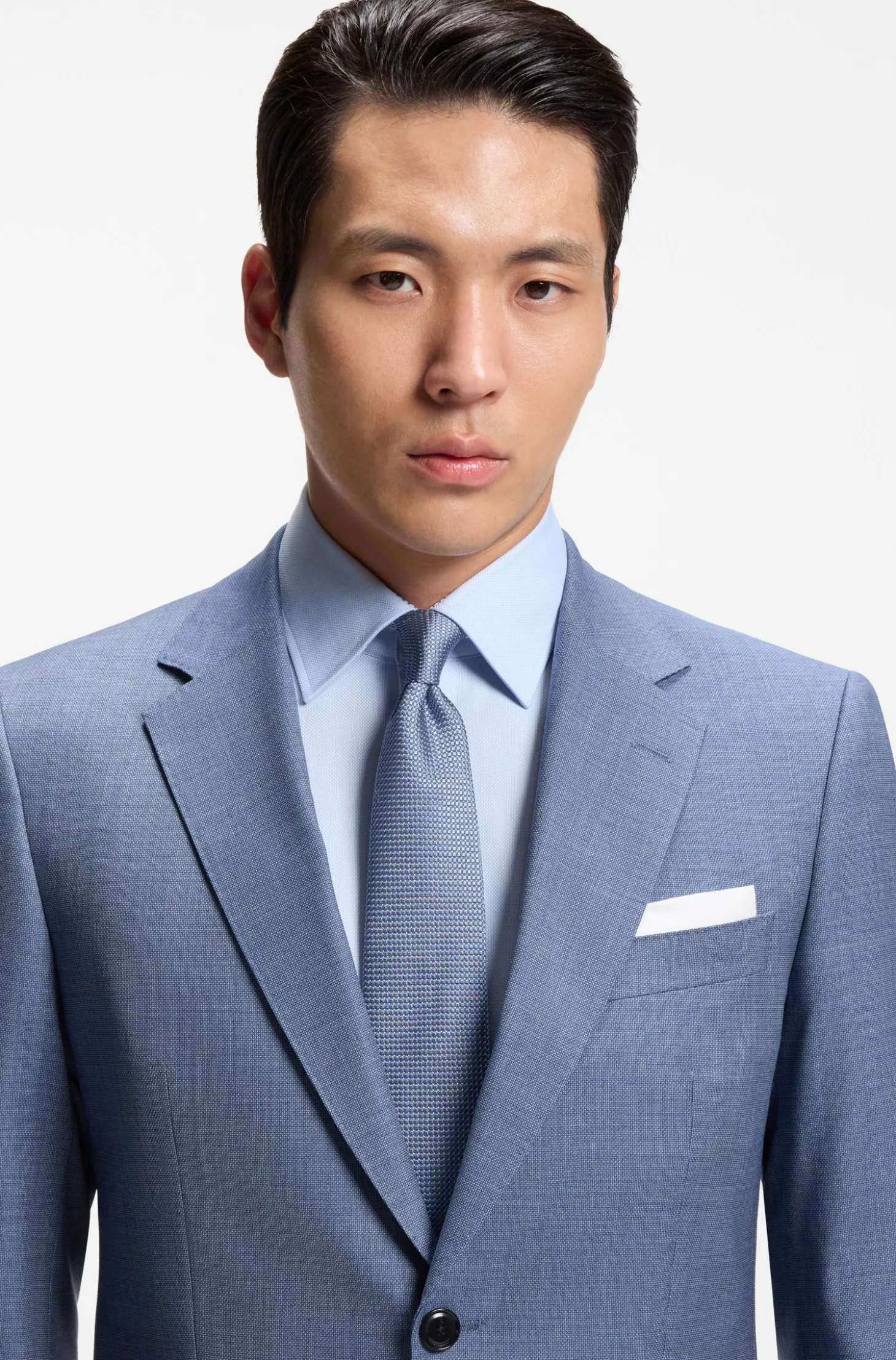 Silk-blend tie with micro pattern