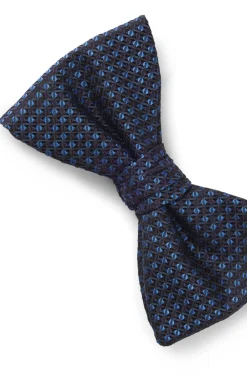 Silk bow tie with jacquard pattern