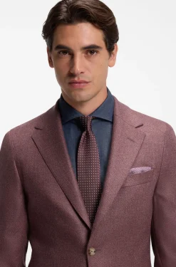 Silk jacquard tie with a micro pattern