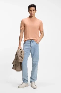 Silk knit T-shirt