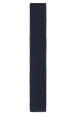 Silk tie in knitted jacquard