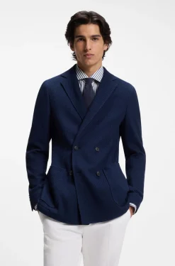 Silk tie in knitted jacquard