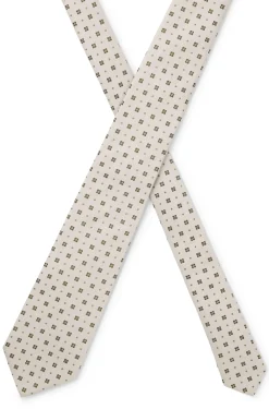 Silk tie with jacquard pattern