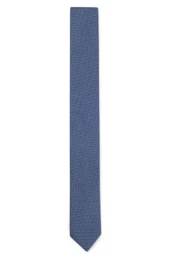 Silk tie with jacquard pattern