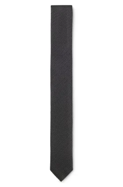 Silk tie with jacquard pattern