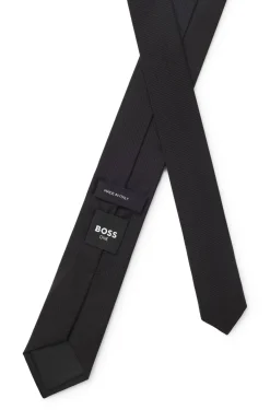 Silk tie with jacquard weave