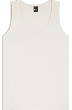 Sleeveless top in stretch silk