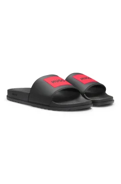 Slides with logo-detail uppers