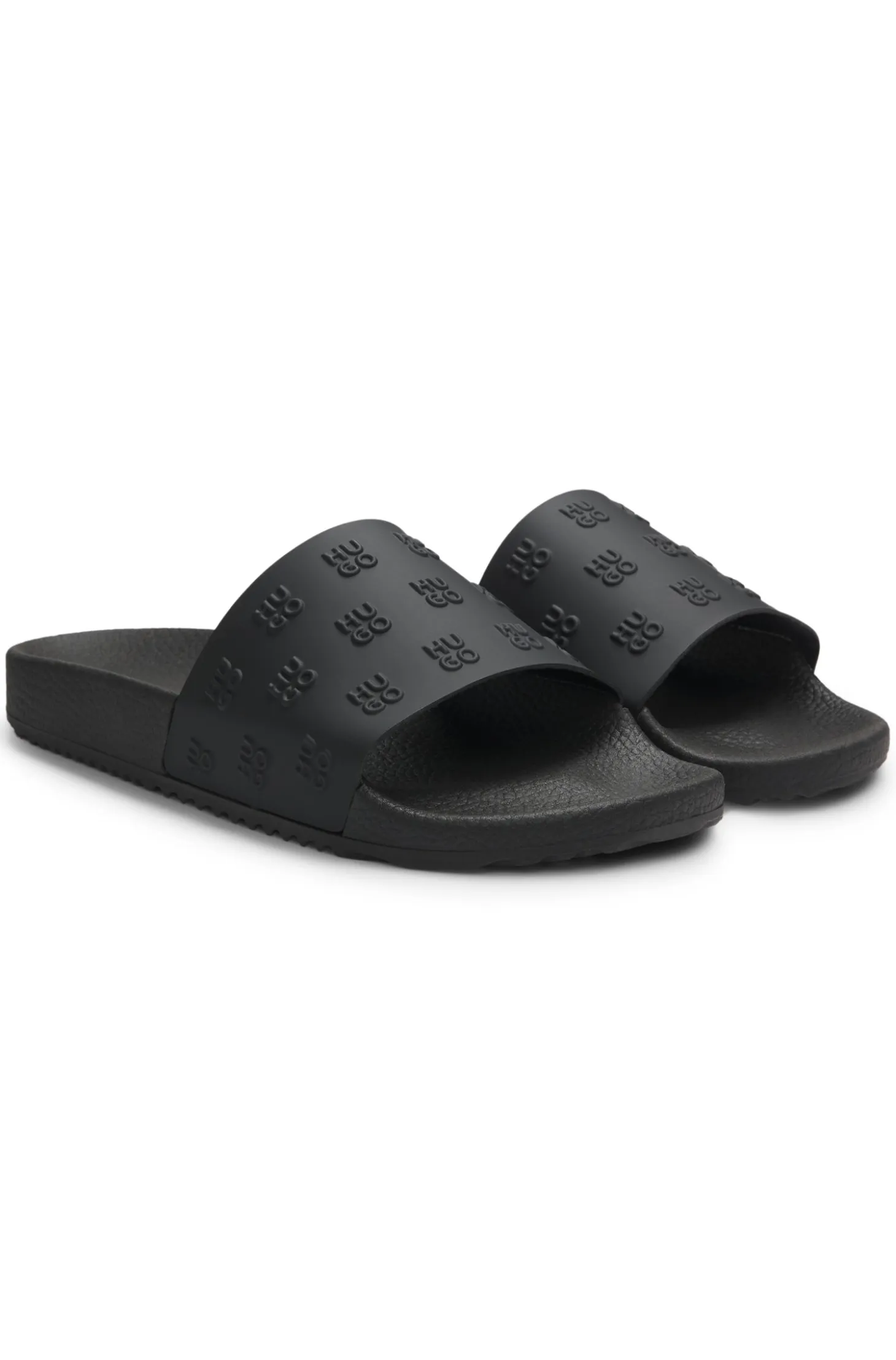 Slides with repeat stacked-logo uppers
