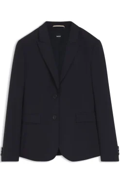 Slim-fit blazer in Italian-made virgin wool