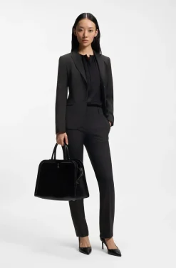 Slim-fit blazer in Italian-made virgin wool