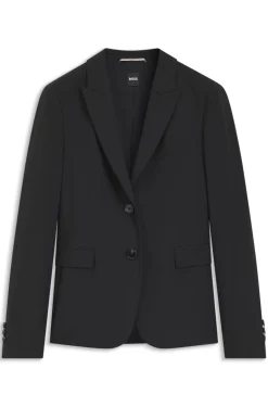 Slim-fit blazer in Italian-made virgin wool
