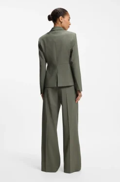 Slim-fit blazer in Italian virgin wool