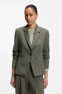 Slim-fit blazer in Italian virgin wool