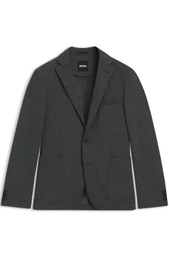Slim-fit blazer in performance-stretch fabric