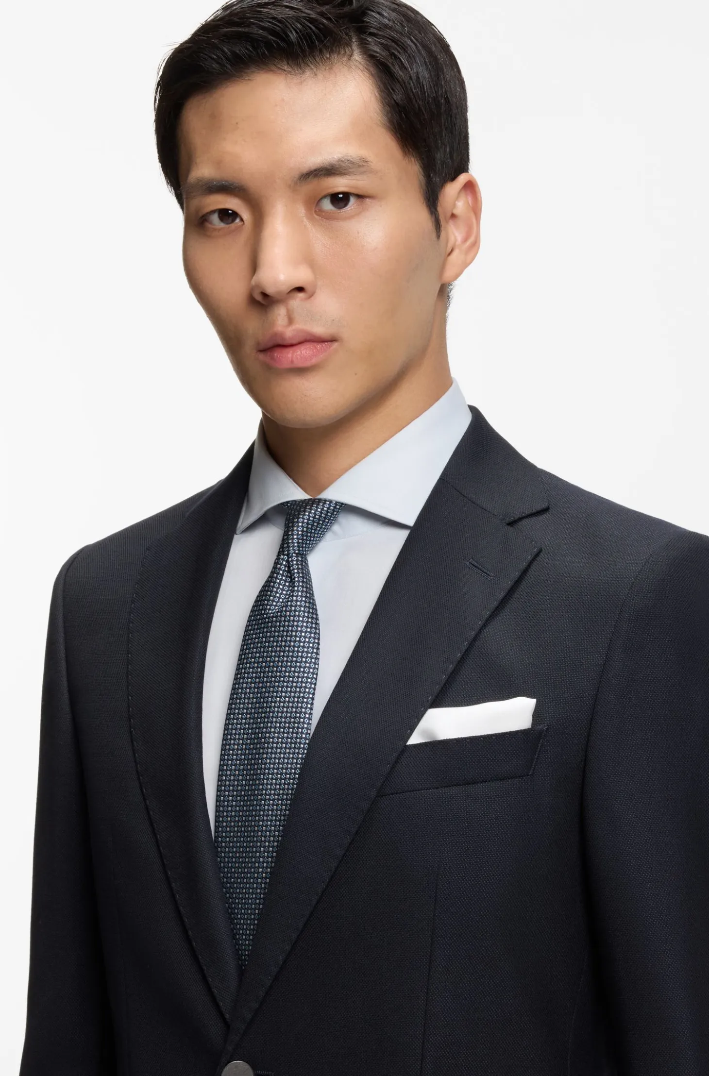 Slim-fit blazer in stretch virgin wool