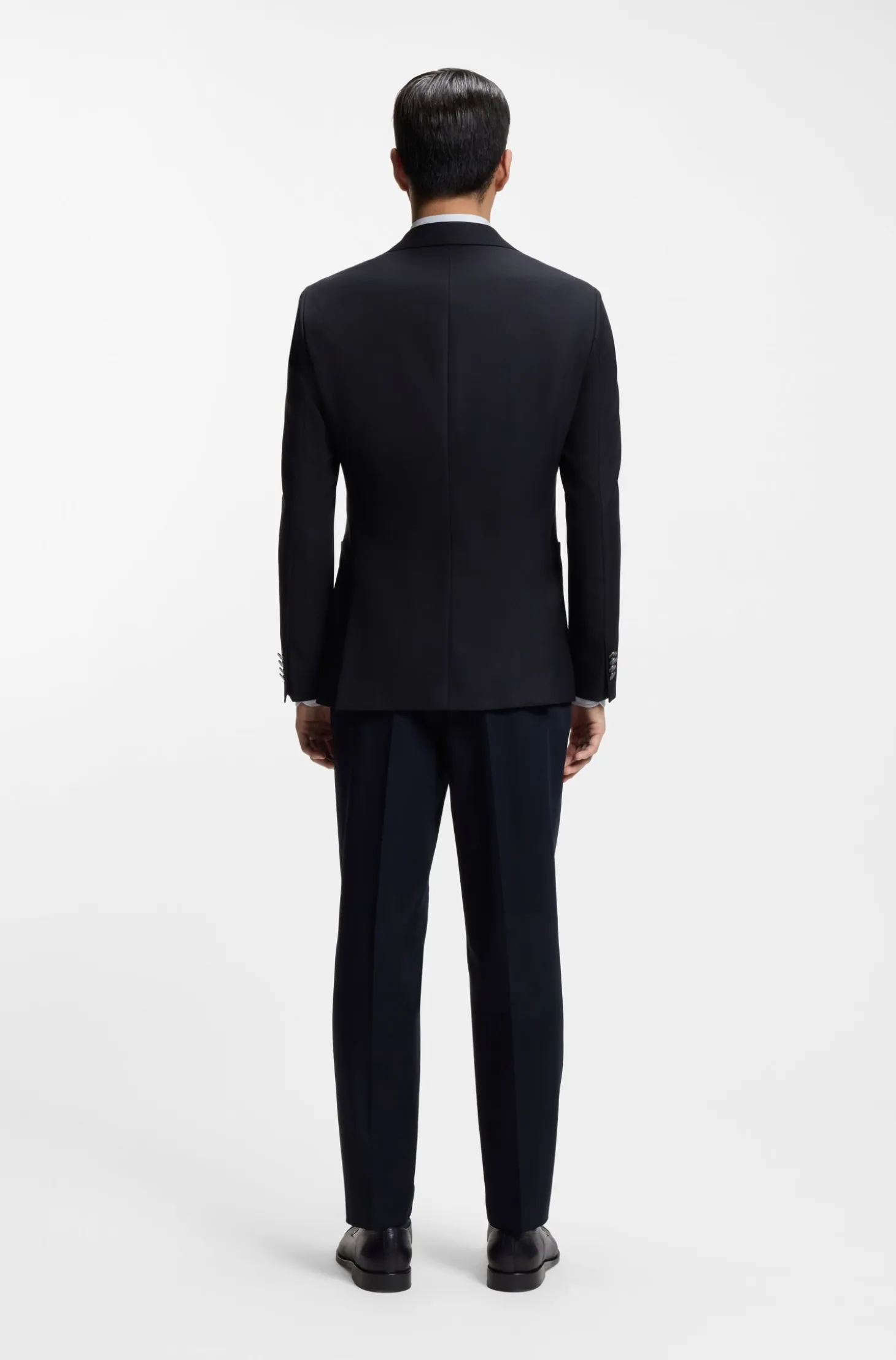 Slim-fit blazer in stretch virgin wool