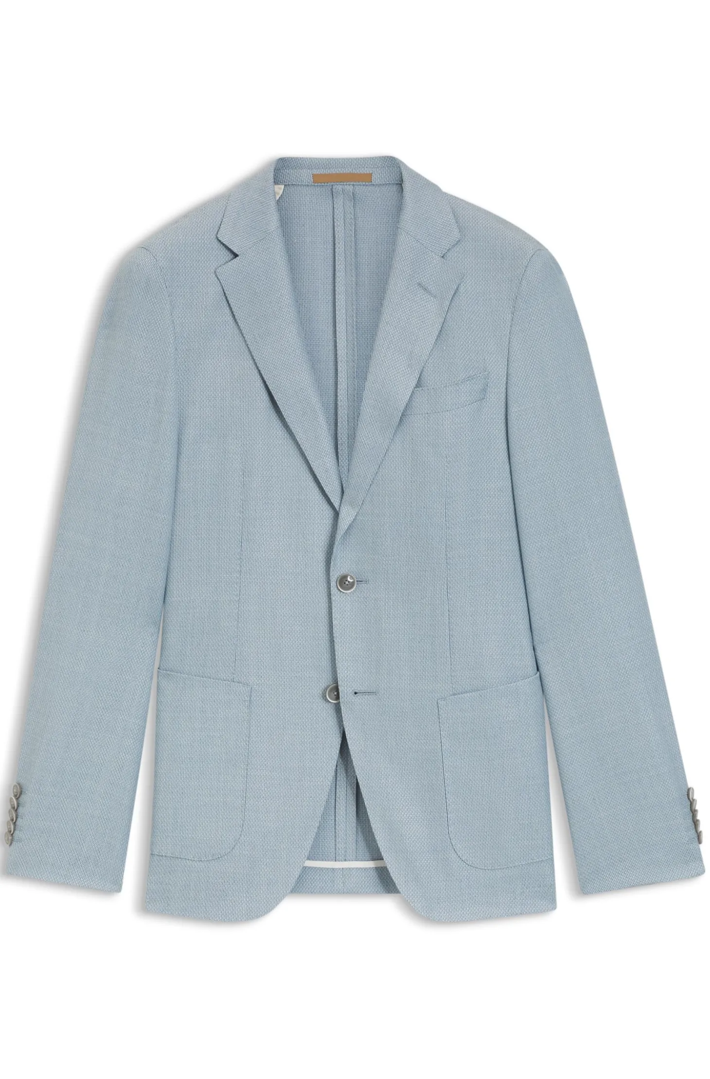 Slim-fit blazer in wool, silk and linen