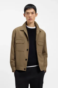 Slim-fit blazer with patch chest pockets