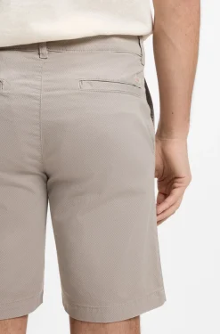 Slim-fit chino shorts in printed stretch cotton