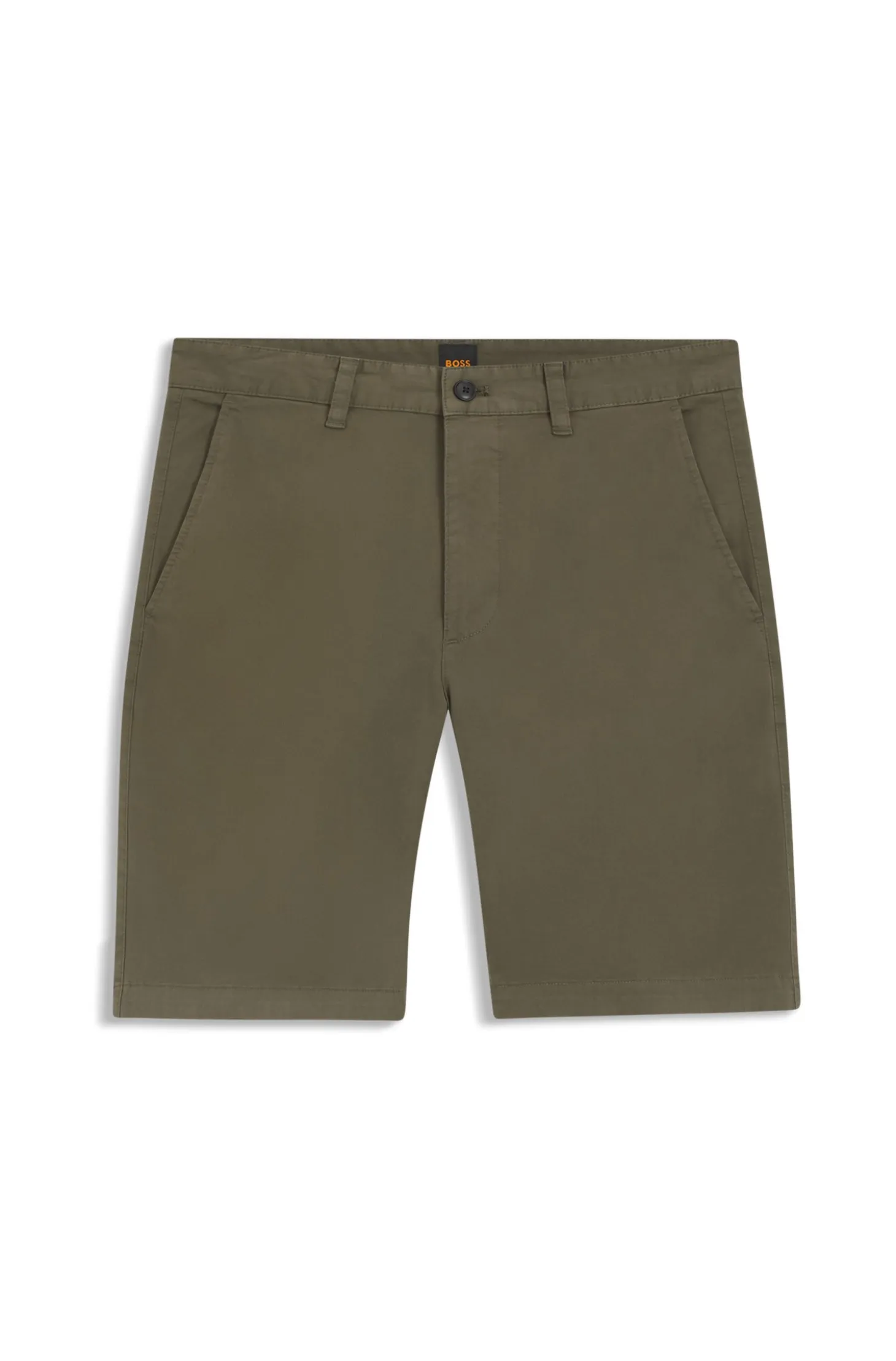 Slim-fit chino shorts in stretch cotton