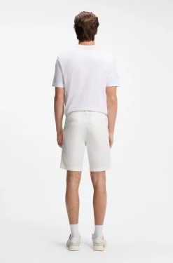 Slim-fit chino shorts in stretch cotton