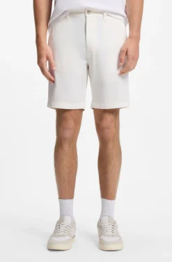 Slim-fit chino shorts in stretch cotton