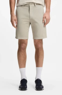 Slim-fit chino shorts in stretch cotton