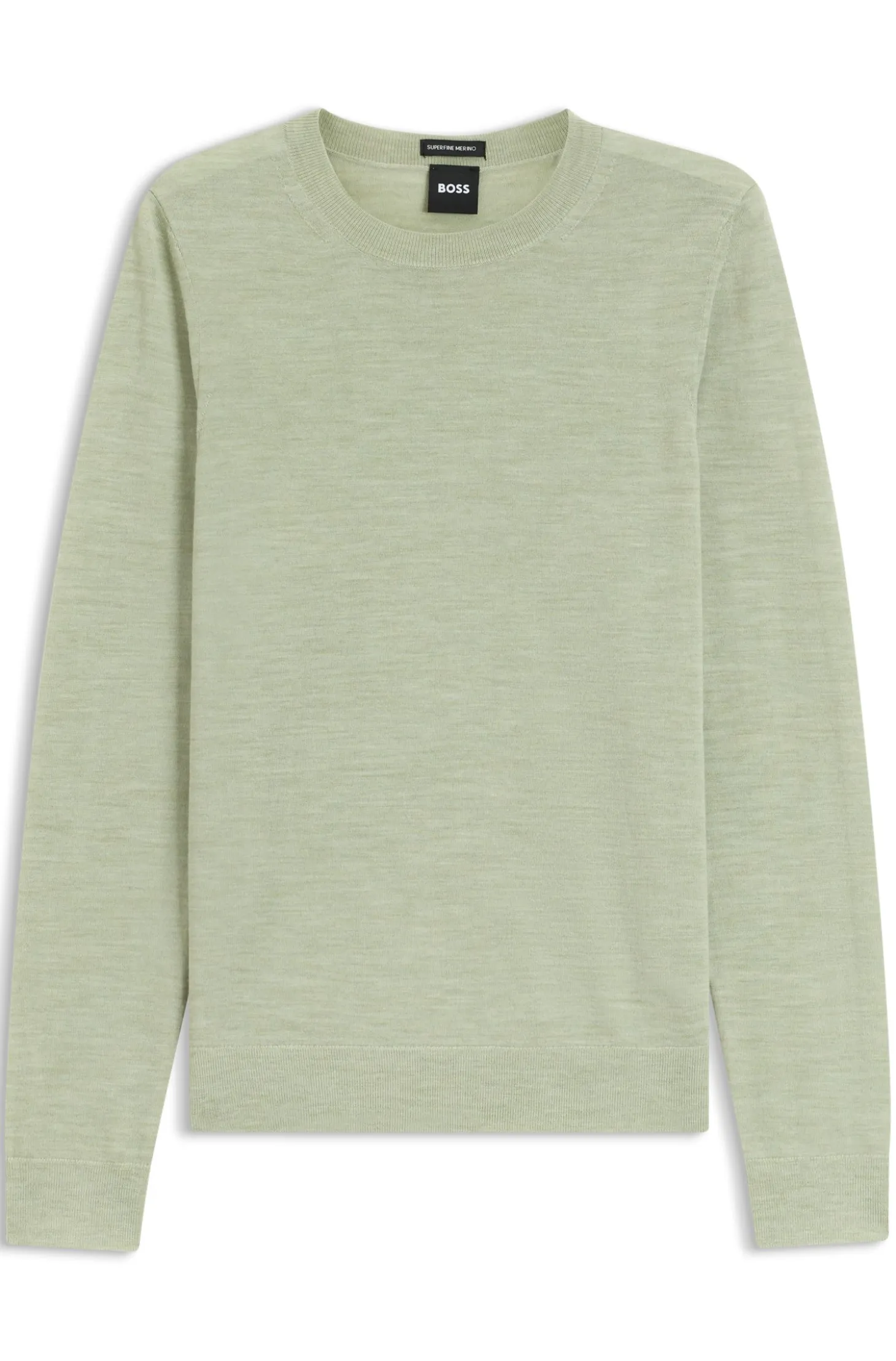 Slim-fit crew-neck sweater in merino wool
