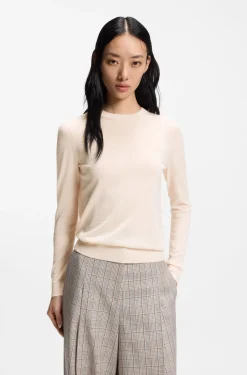 Slim-fit crew-neck sweater in merino wool