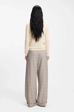 Slim-fit crew-neck sweater in merino wool