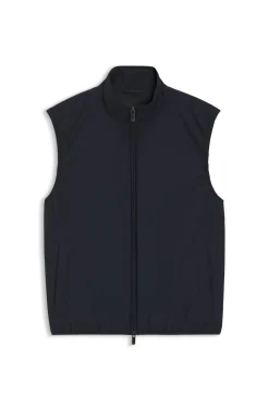 Slim-fit gilet in water-repellent performance-stretch fabric