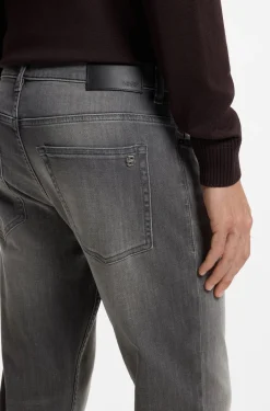 Slim-fit grey jeans in flexible soft-motion denim