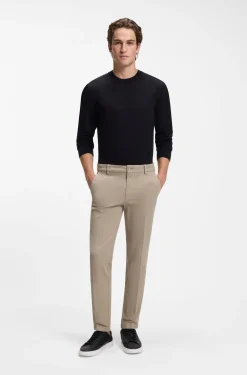 Slim-fit heritage trousers in stretch cotton