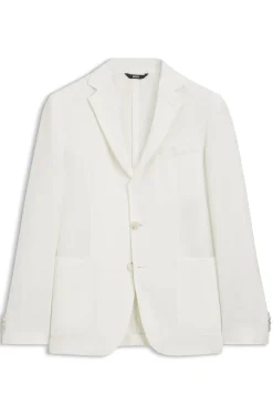 Slim-fit jacket in micro-pattern cloth