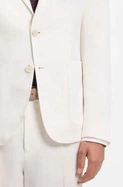 Slim-fit jacket in micro-pattern cloth